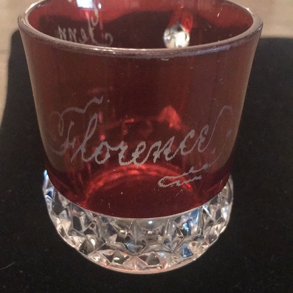 Antique ruby red flash glass Tennessee centennial fair souvenir 1897 etched - Picture 2 of 11